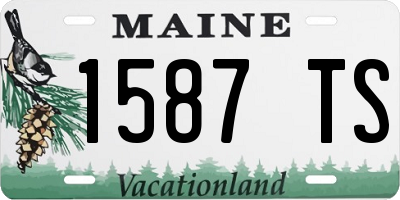 ME license plate 1587TS