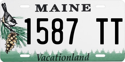 ME license plate 1587TT