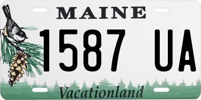 ME license plate 1587UA