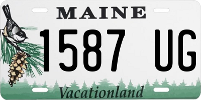 ME license plate 1587UG