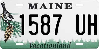 ME license plate 1587UH