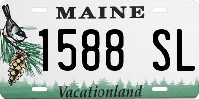 ME license plate 1588SL