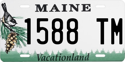 ME license plate 1588TM