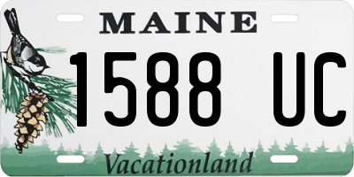 ME license plate 1588UC