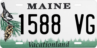 ME license plate 1588VG