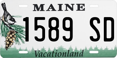 ME license plate 1589SD
