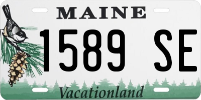 ME license plate 1589SE