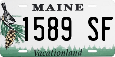 ME license plate 1589SF