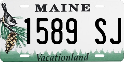 ME license plate 1589SJ