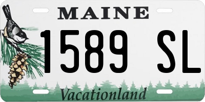 ME license plate 1589SL