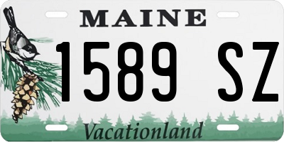 ME license plate 1589SZ