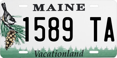 ME license plate 1589TA