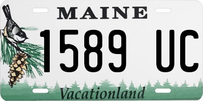 ME license plate 1589UC