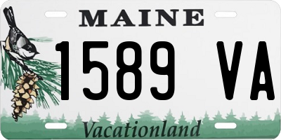 ME license plate 1589VA