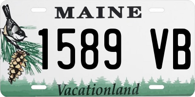 ME license plate 1589VB