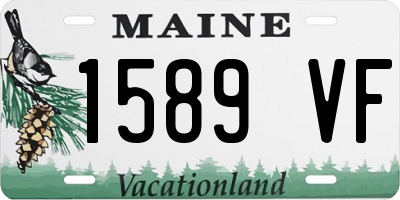 ME license plate 1589VF