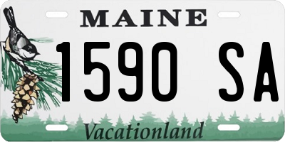 ME license plate 1590SA