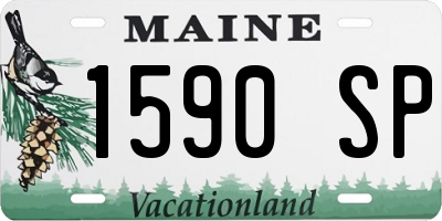 ME license plate 1590SP