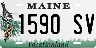 ME license plate 1590SV