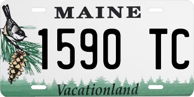 ME license plate 1590TC