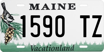 ME license plate 1590TZ