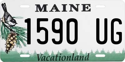 ME license plate 1590UG