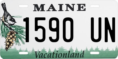 ME license plate 1590UN