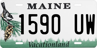 ME license plate 1590UW