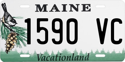 ME license plate 1590VC