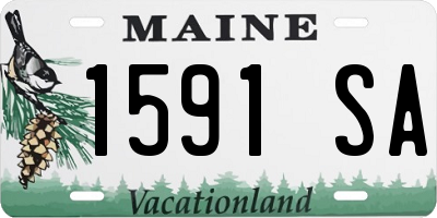 ME license plate 1591SA