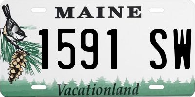ME license plate 1591SW