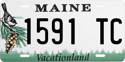ME license plate 1591TC