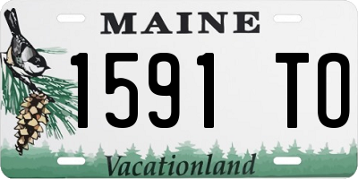 ME license plate 1591TO