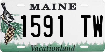 ME license plate 1591TW