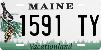 ME license plate 1591TY