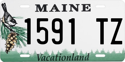 ME license plate 1591TZ