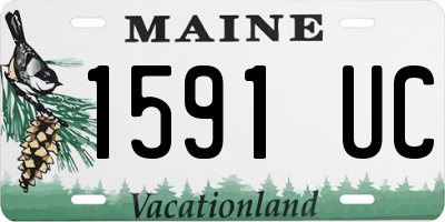 ME license plate 1591UC