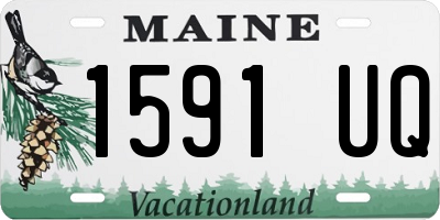 ME license plate 1591UQ