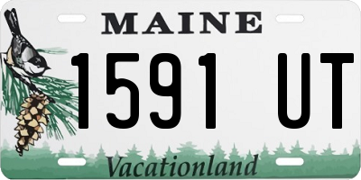 ME license plate 1591UT