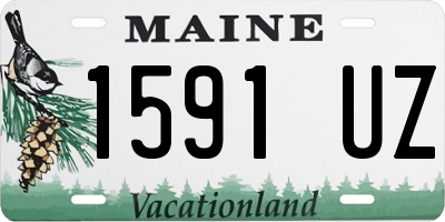 ME license plate 1591UZ