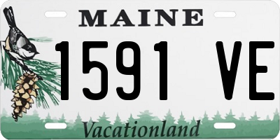 ME license plate 1591VE