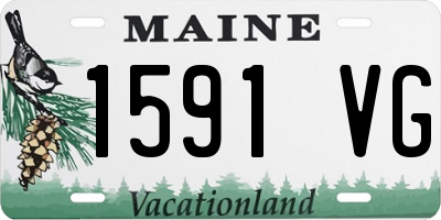 ME license plate 1591VG