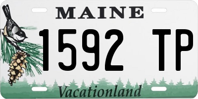 ME license plate 1592TP