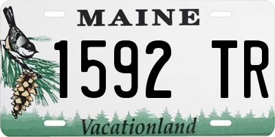 ME license plate 1592TR