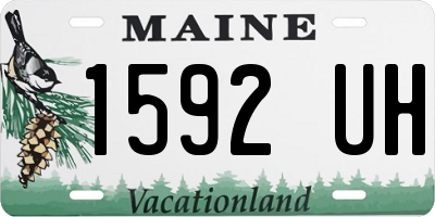 ME license plate 1592UH