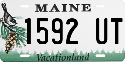 ME license plate 1592UT