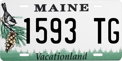 ME license plate 1593TG