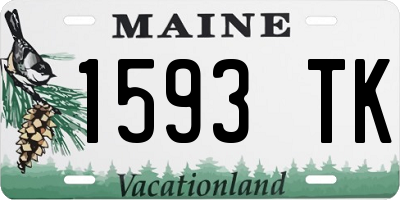 ME license plate 1593TK