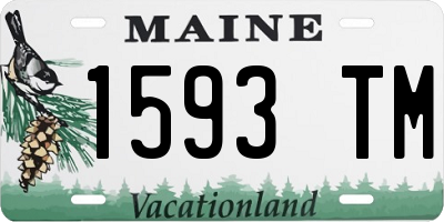 ME license plate 1593TM