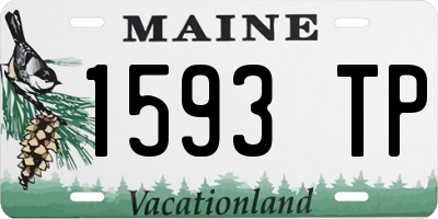 ME license plate 1593TP